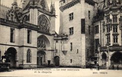 CPA Chateau de Pierrefonds la Cour inteieure et la Chapelle 