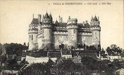 CPA Chateau de Pierrefonds Cote nord 