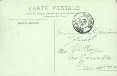 CPA Chantilly le Chateau l'Aile droite Chiens Chien