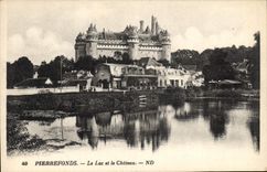 CPA Pierrefonds le Lac et le Chateau 