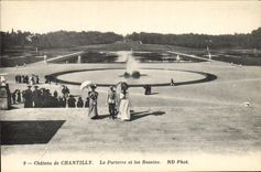 CPA Chateau de Chantilly le Parterre et les Bassins 