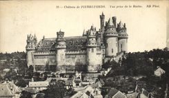 CPA Chateau de Pierrefonds Vue prise de la Roche 