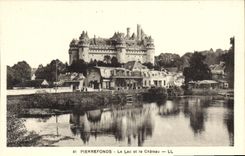 CPA Pierrefonds le Lac et le Chateau 