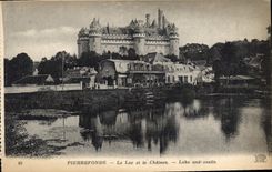 CPA Pierrefonds le Lac et le Chateau 