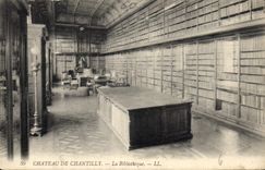 CPA Chateau de Chantilly la Bibliotheque 