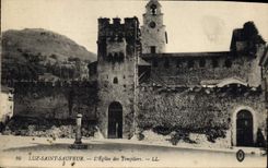 CPA Luz Saint Sauveur l'Eglise des Templiers 