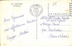 CPA Lourdes la Basilique 