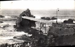 CPA Biarritz le Rocher de la Vierge 