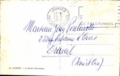 CPA Lourdes La Grotte Miraculeuse 