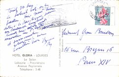 CPA Hotel Gloria Lourdes le Salon 