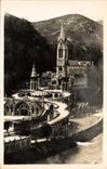 CPA Lourdes la Basilique et le Gave 
