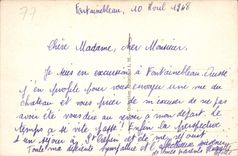 CPA Palais de Fontainebleau la Grille d'Honneur et la Cour des Adieux 