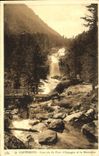 CPA Cauterets Cascade du Pont d'Espagne et le Marcadau 