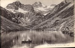CPA Environs de Cauterets Lac d'Eslom 