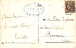 CPA Cauterets Cascade du Pont d'Espagne 