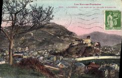CPA Lourdes le Fort et la Vallee d'Argeles 