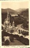 CPA Lourdes la Basilique Vue prise du Chateau Fort 