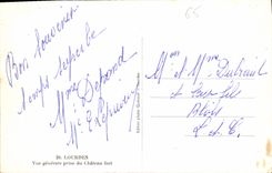 CPA Lourdes vue generale prise du Chateau Fort 