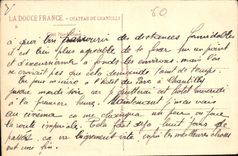 CPA Chateau de Chantilly Cote Nord ouest