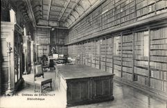 CPA Chateau de Chantilly Bibliotheque 