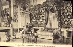 CPA Compiegne Chambre a coucher de Marie Antoinette 