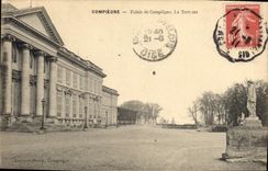 CPA Compiegne Palais de Compiegne la Terrasse 