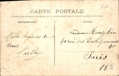CPA Compiegne Les Murailles de la Terrasse (carte toilee)