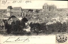 CPA Beauvais  Panorama pris du Parc des Eaux 