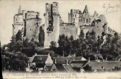 CPA Chateau de Pierrefonds en Ruines 