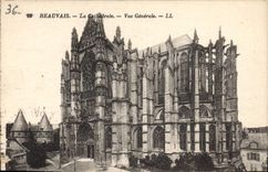 CPA Beauvais La Cathedrale Vue Generale 