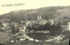 REPRO La Louvesc Vue generale Mont Besset et le Lac 