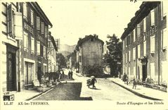 REPRO Ax les Thermes Route d'Espagne et les Hotels 