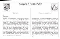 REPRO Types Basques Basquais Basquaise et boeufs Basques 