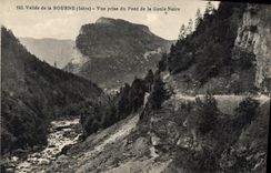 CPA Vallee de la Bourne Isere Vue prise du Pont de la Goule Noire 
