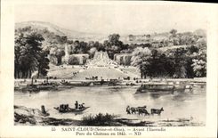 CPA Saint Cloud Seine et Oise Avant l'Incendie Parc du Chateau en 1845 