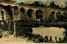 CPA Lourdes Benediction du T S Sacrement 