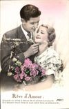 CPA Reve d'Amour Quand on reve a deux de s'aimer toujours Un Baiser vaut mieux que cent beaux discou
