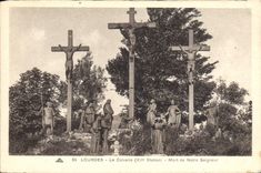 CPA Lourdes Le Calvaire Mort de Notre Seigneur 