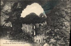 CPA Gisors Eure Le Corps de Garde vu du Donjon 
