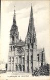 CPA Cathedrale de Chartres La Facade 
