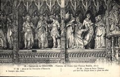 CPA Cathedrale de Chartres Pourtour du Choeur 