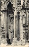 CPA Cathedrale de Chartres Le Portail Nord Piliers avances entre la baie de droite et la baie centra