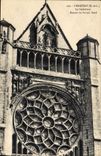 CPA Chartres E et L La Cathedrale Rosace du Portail Nord 