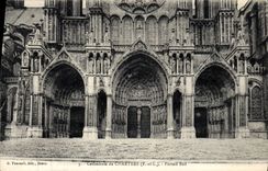 CPA Cathedrale de Chartres E et L Portail Sud 