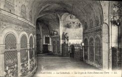 CPA Chartres La Cathedrale La Crypte de Notre Dame sous Terre 