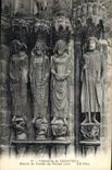 CPA Cathedrale de Chartres Details du Porche du Portail Nord 