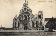 CPA Eglise de Brou La facade 