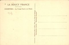 CPA Chartres Le Portail Nord et la Fleche 