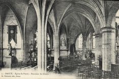 CPA Dreux Eglise St Pierre Pourtour du Choeur 