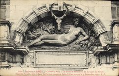 CPA Environs de Dreux Chateau d'Anet La Diane de Benvenuto au tympan du portail